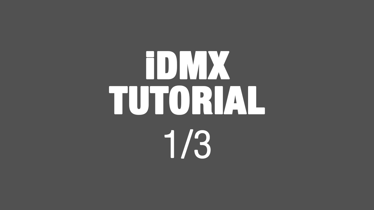 Cameo iDMX App Tutorial Teil 1